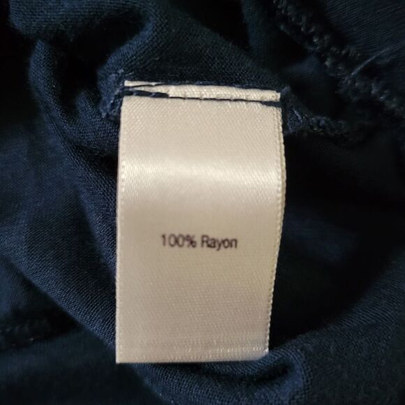 Jennifer Lopez Blue Surplice Crossover Front V-neckline Blouse - Picture 11 of 13